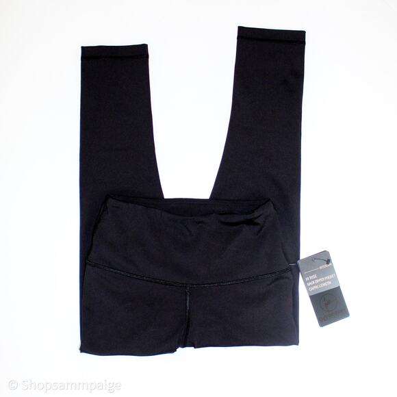 90 Degree Reflex Hi Rise Capri Leggings Black Small NWT - Picture 3 of 9